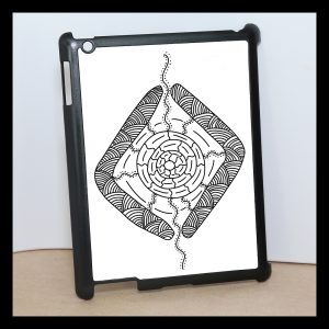 Black Ipad shell 8-boomerang dreaming